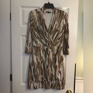 Antonio Melani V Neck Abstract print dress size small